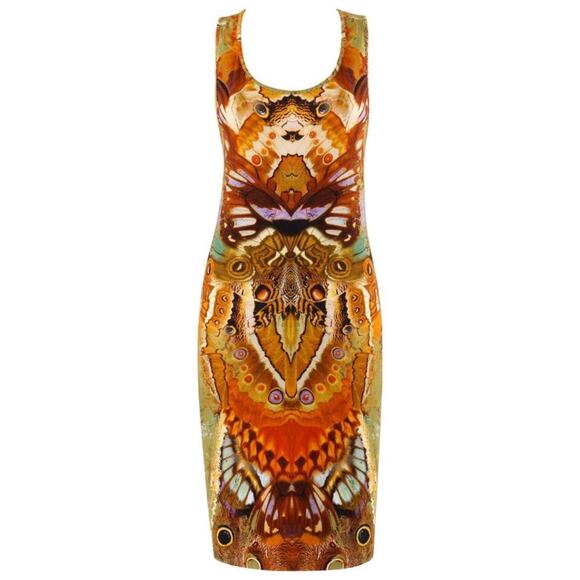 Alexander McQueen Dresses & Skirts - ALEXANDER McQUEEN Spring 2010 Plato's Atlantis Moth Camouflage Tank Dress Sz 44